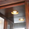 Stickley Georgian Flame Mahogany Lighted Breakfront Bookcase Cabinet - Image 9