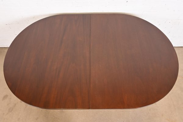 Kittinger Georgian Solid Mahogany Double Pedestal Extension Dining Table, Newly Refinished - Image 9