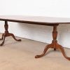 Kittinger Georgian Solid Mahogany Double Pedestal Extension Dining Table, Newly Refinished - Image 4
