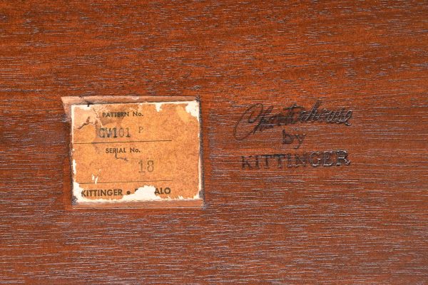 Kittinger Georgian Solid Mahogany Double Pedestal Extension Dining Table, Newly Refinished - Image 11