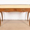 Bodart French Provincial Louis XV Cherry Wood Leather Top Writing Desk, Circa 1960s - Image 3