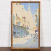 Original Signed Giovanni Geleng Abstract Cityscape Framed Watercolor Painting - Image 2