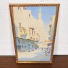 Original Signed Giovanni Geleng Abstract Cityscape Framed Watercolor Painting - Image 3