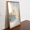 Original Signed Giovanni Geleng Abstract Cityscape Framed Watercolor Painting - Image 5