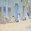 Original Signed Giovanni Geleng Abstract Cityscape Framed Watercolor Painting - Image 7