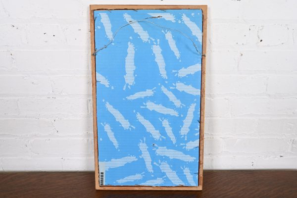 Original Signed Giovanni Geleng Abstract Cityscape Framed Watercolor Painting - Image 10
