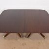 Baker Furniture Georgian Monumental Mahogany Triple Pedestal Extension Dining Table, Newly Refinished - Image 9