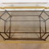 Baker Furniture Hollywood Regency Chinoiserie Faux Bamboo, Brass, and Glass Cocktail Table - Image 5