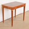 Baker Furniture French Regency Louis XVI Cherry and Gilt Wood Petite Writing Desk or Entry Table, Circa 1960s - Image 4