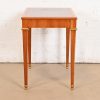 Baker Furniture French Regency Louis XVI Cherry and Gilt Wood Petite Writing Desk or Entry Table, Circa 1960s - Image 10
