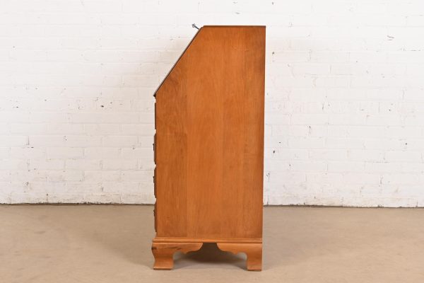 Ethan Allen Early American Solid Maple and Birch Drop Front Secretary Desk - Image 10