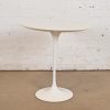 Eero Saarinen for Knoll Mid-Century Modern White Pedestal Tulip Side Table - Image 2