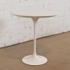 Eero Saarinen for Knoll Mid-Century Modern White Pedestal Tulip Side Table - Image 4