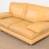 Ligne Roset Modern Yellow Leather Sofa or Loveseat - Image 4
