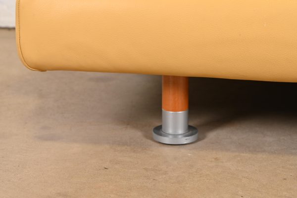 Ligne Roset Modern Yellow Leather Sofa or Loveseat - Image 8