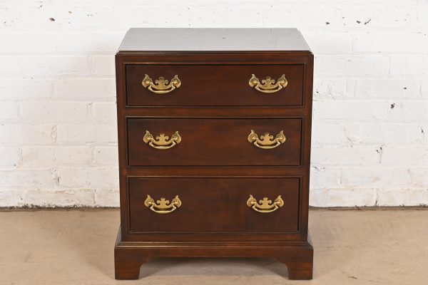 Stickley Georgian Solid Cherry Wood Nightstand or Bachelor Chest - Image 2