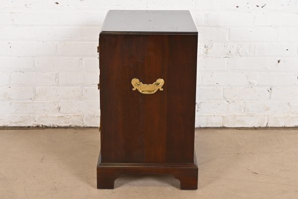 Stickley Georgian Solid Cherry Wood Nightstand or Bachelor Chest - Image 9