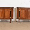 Baker Furniture Neoclassical Cherry Wood and Parcel Ebonized Sideboard or Bar Cabinet, Circa 1960s - Image 10