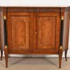 Baker Furniture Neoclassical Cherry Wood and Parcel Ebonized Sideboard or Bar Cabinet, Circa 1960s
