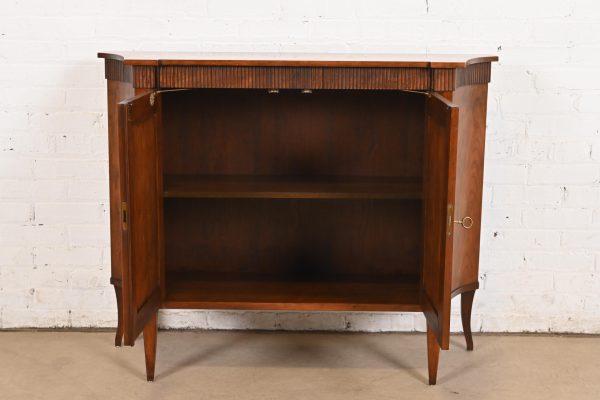 Baker Furniture Neoclassical Cherry Wood and Parcel Ebonized Sideboard or Bar Cabinet, Circa 1960s - Image 4