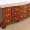 Baker Furniture Georgian Mahogany Bow Front Dresser or Credenza - Image 4
