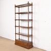 Ethan Allen Georgian Carved Cherry Wood Étagère or Bookcase