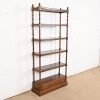 Ethan Allen Georgian Carved Cherry Wood Étagère or Bookcase - Image 4