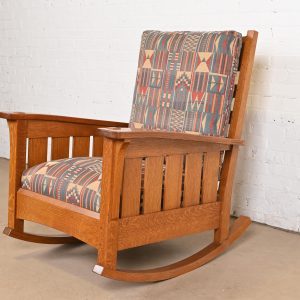 L. & J. G. Stickley Mission Oak Arts & Crafts Rocking Chair
