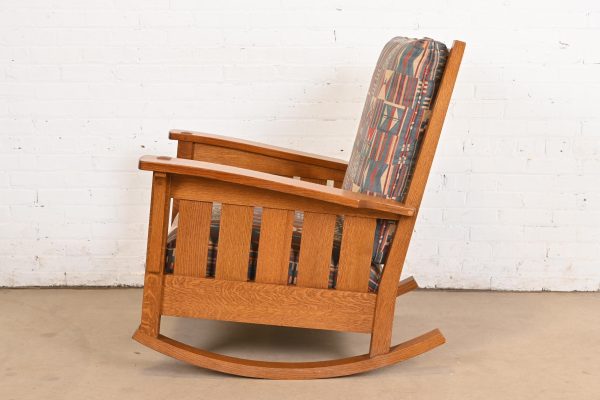 L. & J. G. Stickley Mission Oak Arts & Crafts Rocking Chair - Image 9