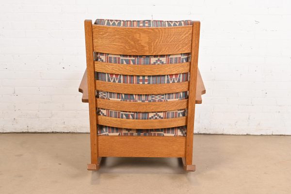 L. & J. G. Stickley Mission Oak Arts & Crafts Rocking Chair - Image 10