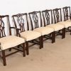 Kindel Furniture Georgian Carved Mahogany Dining Chairs, Set of Six - Image 4
