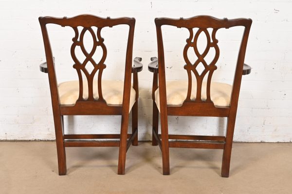 Kindel Furniture Georgian Carved Mahogany Dining Chairs, Set of Six - Image 10