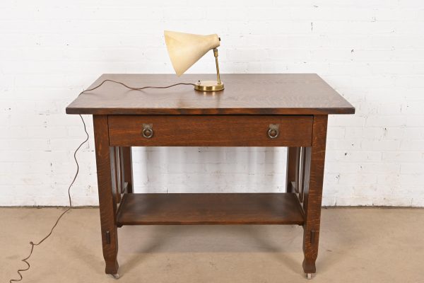 Mid-Century Modern Brass Desk Lamp or Table Lamp, Circa 1950s - Image 9
