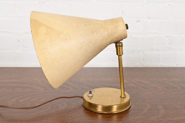 Mid-Century Modern Brass Desk Lamp or Table Lamp, Circa 1950s
