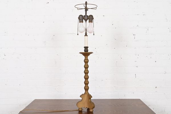 Ralph Lauren Style Mid-Century Hollywood Regency Tall Table Lamp