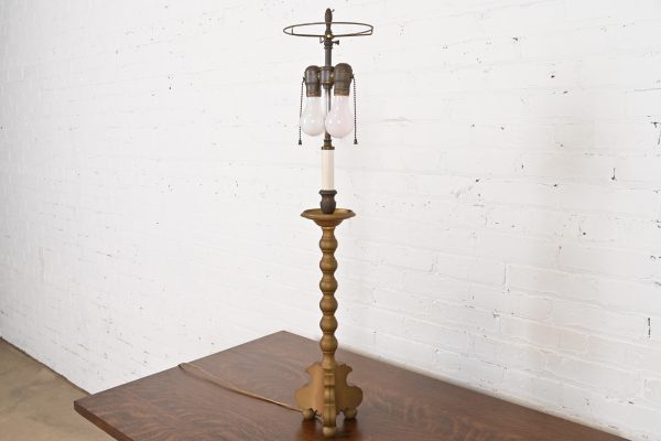 Ralph Lauren Style Mid-Century Hollywood Regency Tall Table Lamp - Image 3