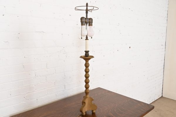 Ralph Lauren Style Mid-Century Hollywood Regency Tall Table Lamp - Image 4