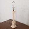 Neoclassical Italian Carrara Marble Column Tall Table Lamp, Circa 1960s - Image 2