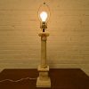 Neoclassical Italian Carrara Marble Column Tall Table Lamp, Circa 1960s - Image 9