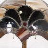 Tiffany Studios Style Arts & Crafts Bronze Table Lamp With Stained Glass Shade, Circa 1930s - Image 5