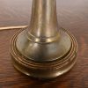 Tiffany Studios Style Arts & Crafts Bronze Table Lamp With Stained Glass Shade, Circa 1930s - Image 7