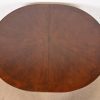 Italian Provincial Carved Cherry Wood Pedestal Extension Dining Table by Emanuel Morez, Newly Refinished - Image 9