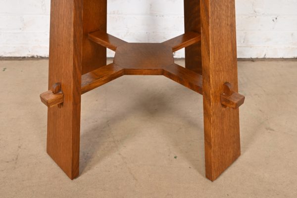 Stickley Mission Oak Arts & Crafts Lamp Table or Occasional Side Table - Image 6