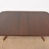 Baker Furniture Style Georgian Mahogany Double Pedestal Extension Dining Table, Newly Refinished - Image 5