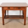 Gustav Stickley Mission Oak Arts & Crafts Writing Desk or Library Table, Circa 1910 - Image 2