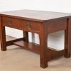 Imperial Furniture Grand Rapids Mission Oak Arts & Crafts Writing Desk or Library Table, Circa 1910