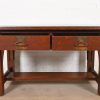 Imperial Furniture Grand Rapids Mission Oak Arts & Crafts Writing Desk or Library Table, Circa 1910 - Image 5