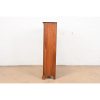 Antique American Empire Carved Oak Glass Front Bookcase, Circa 1890 - Image 8