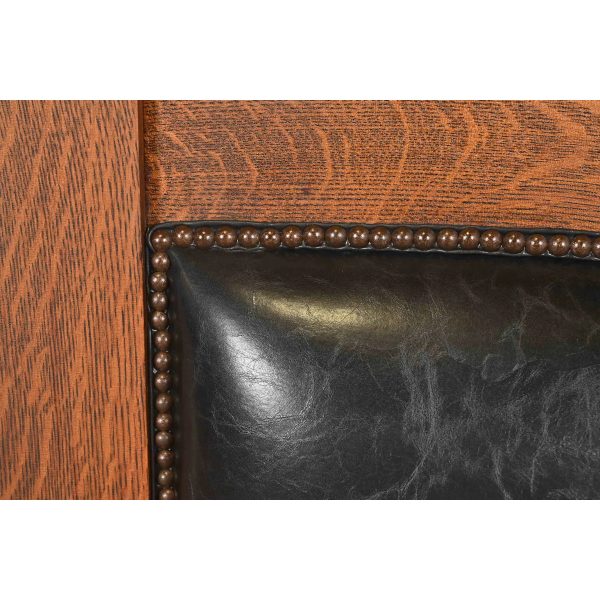 Antique Mission Oak Arts & Crafts Monumental Throne Chair, Circa 1900 - Image 7