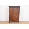 Antique Victorian Carved Oak Glass Front Bookcase, Circa 1890 - Image 11